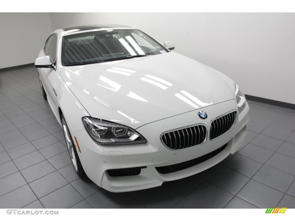 2013 6 Series 640i Gran Coupe - Alpine White / Black photo #5