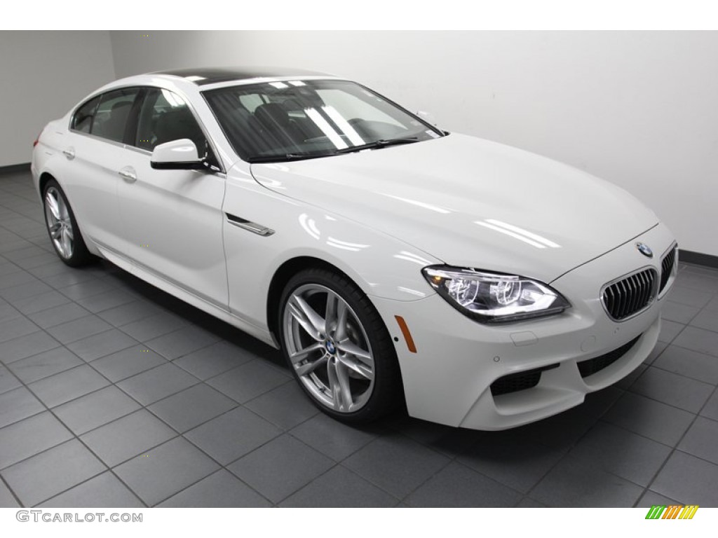 2013 6 Series 640i Gran Coupe - Alpine White / Black photo #6