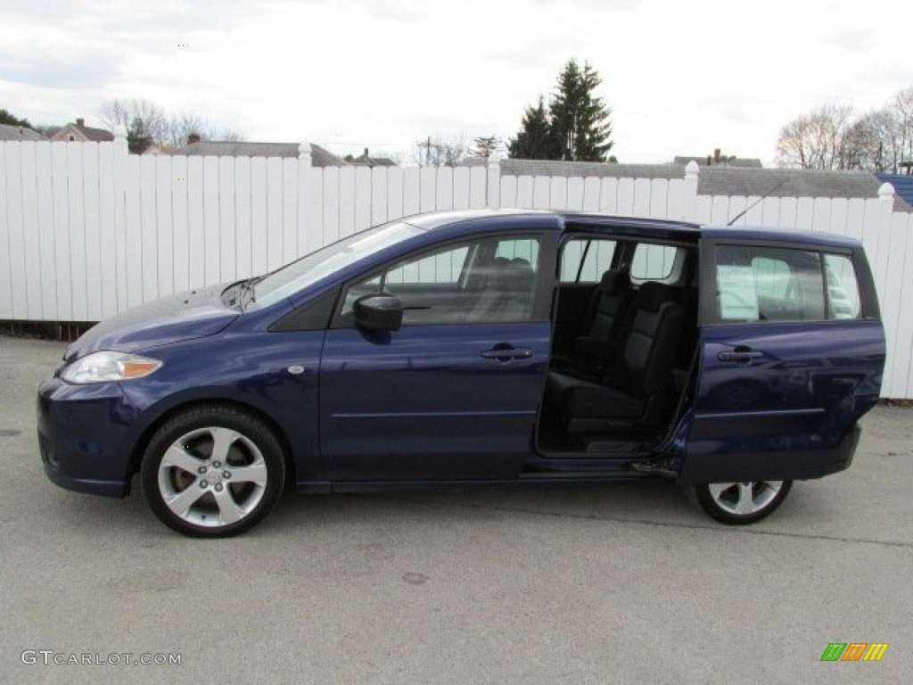 2007 MAZDA5 Sport - Strato Blue Mica / Black photo #3