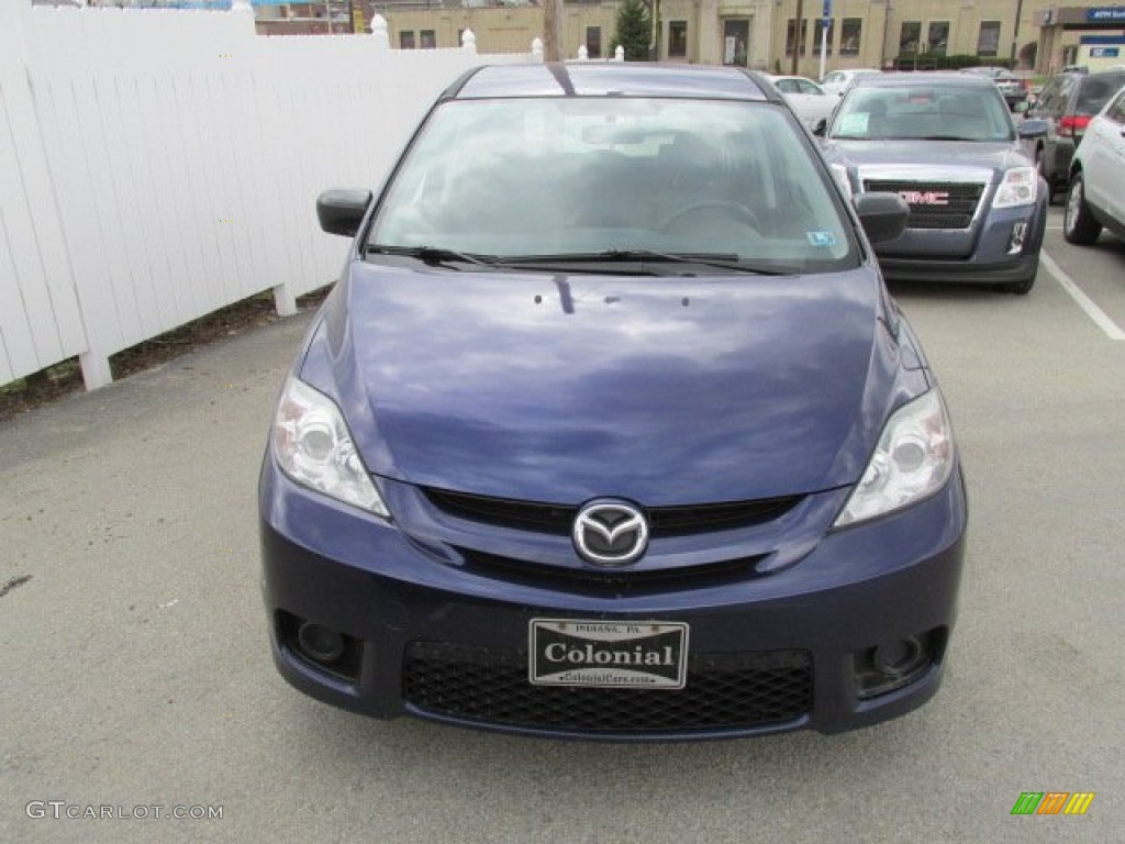 2007 MAZDA5 Sport - Strato Blue Mica / Black photo #5