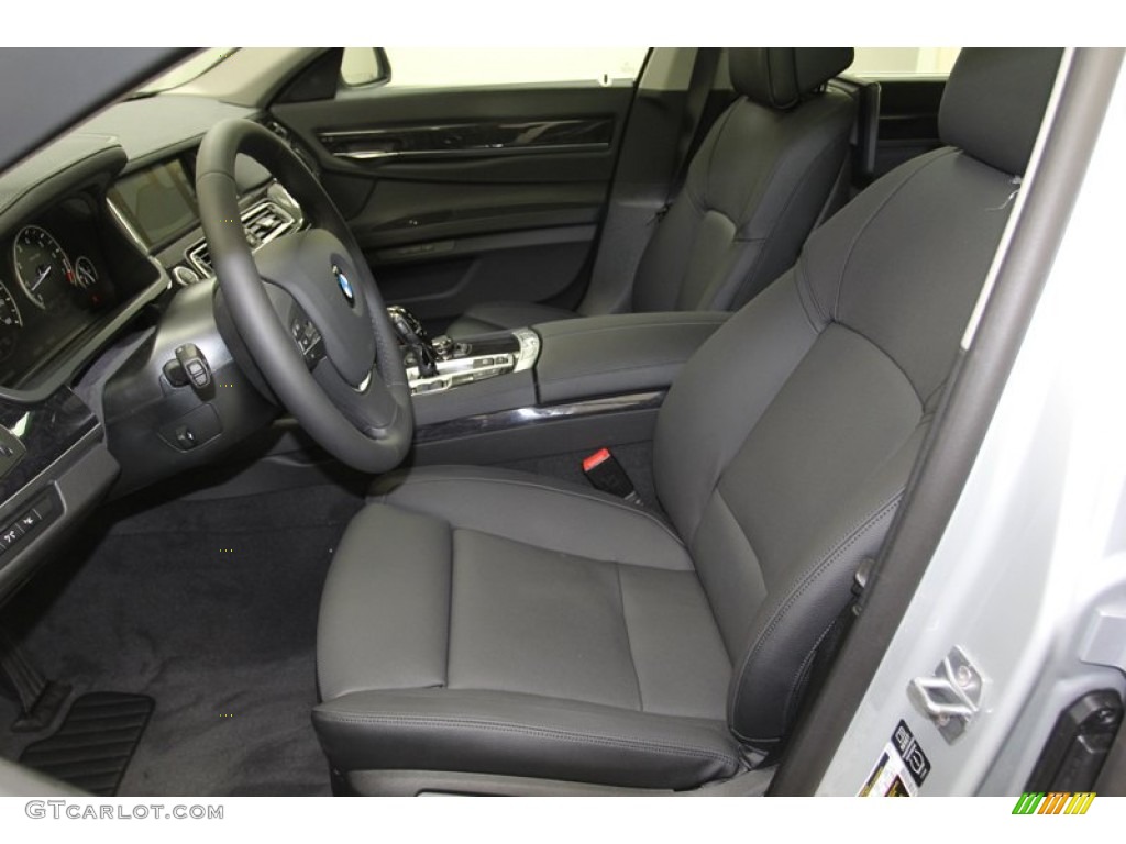 Black Interior 2013 BMW 7 Series 740Li Sedan Photo #79492796