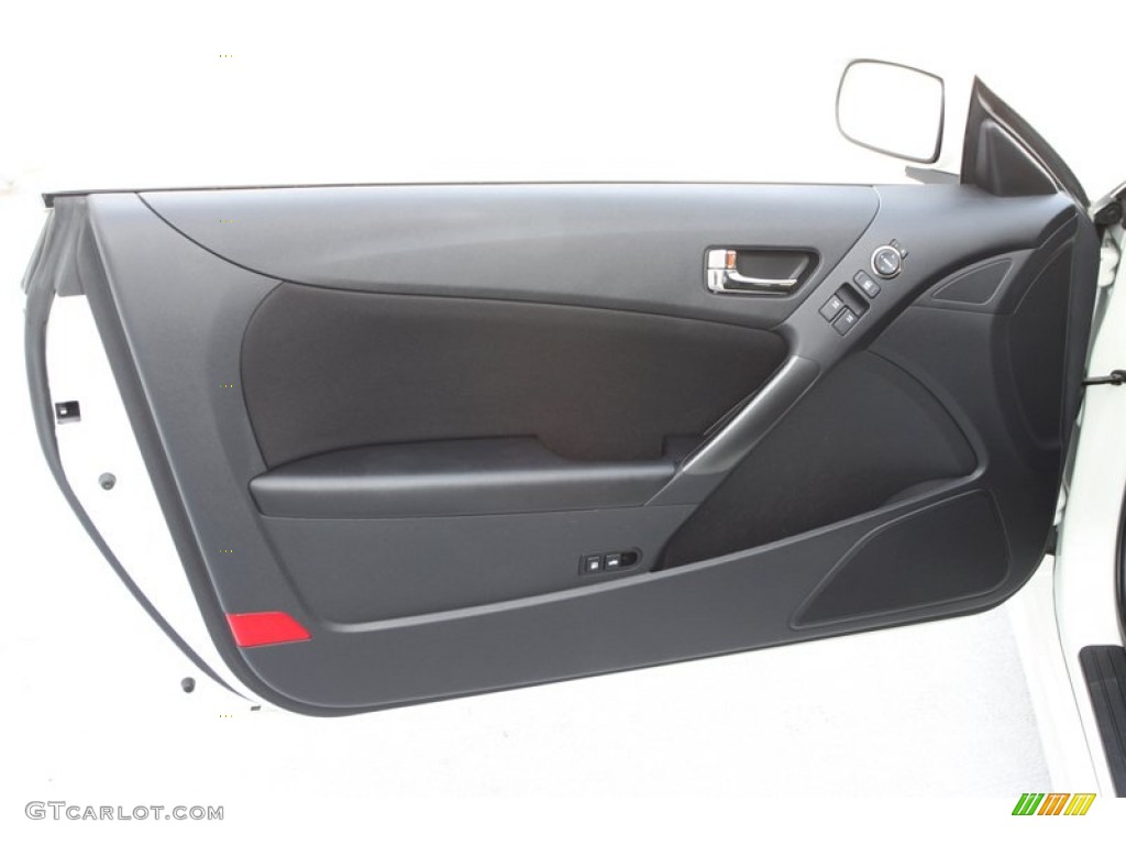 2011 Hyundai Genesis Coupe 2.0T Black Cloth Door Panel Photo #79493270