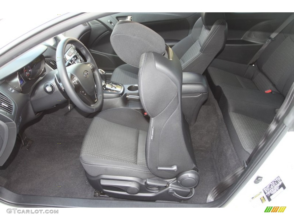 Black Cloth Interior 2011 Hyundai Genesis Coupe 2.0T Photo #79493341