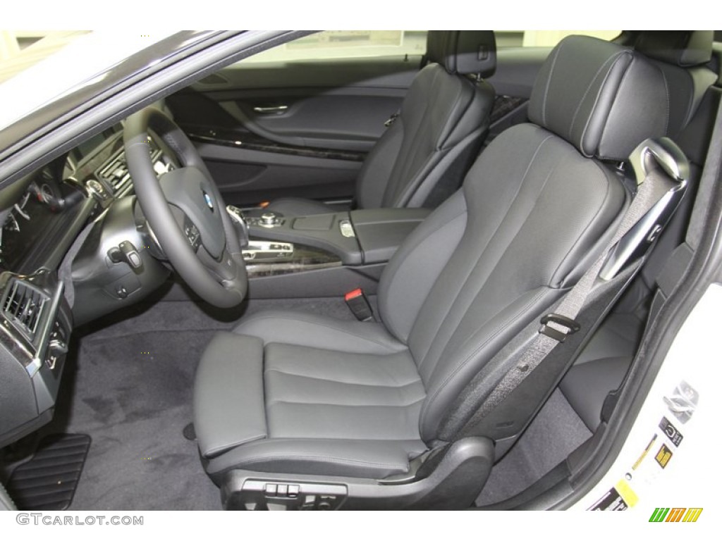 Black Interior 2013 BMW 6 Series 640i Coupe Photo #79493414