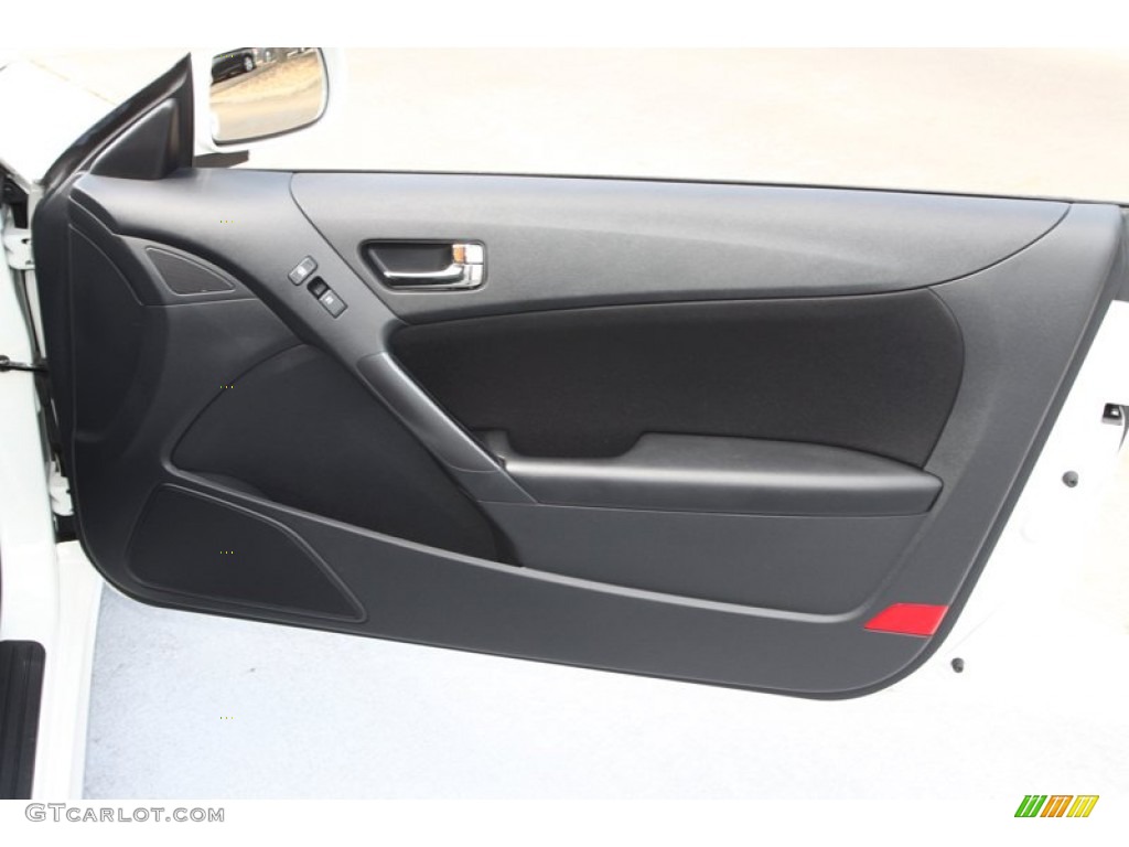 2011 Hyundai Genesis Coupe 2.0T Black Cloth Door Panel Photo #79493640