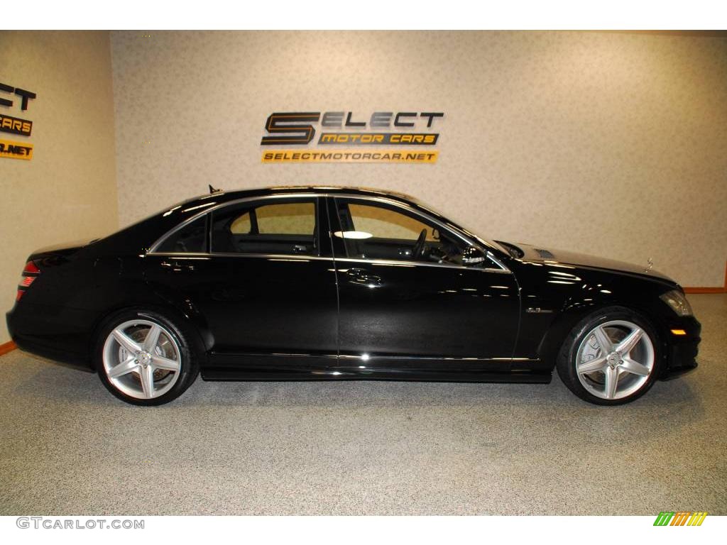 2008 S 63 AMG Sedan - Black / Black photo #5