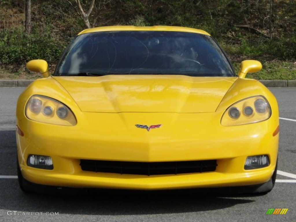 2005 Corvette Coupe - Millenium Yellow / Ebony photo #14