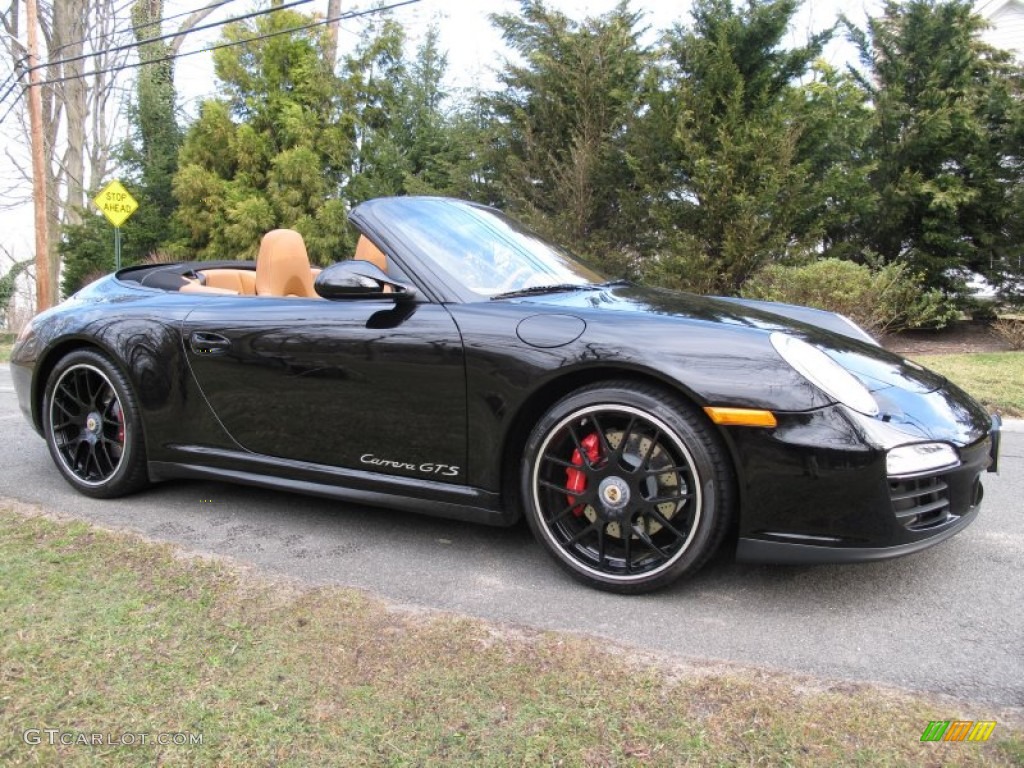 Black 2011 Porsche 911 Carrera GTS Cabriolet Exterior Photo #79495349