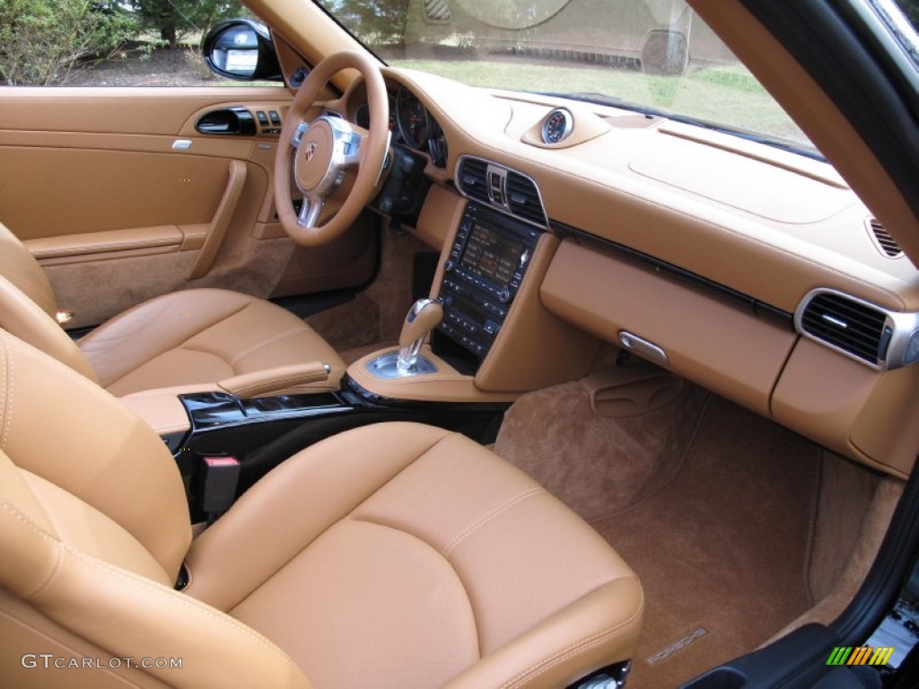 Natural Brown Interior 2011 Porsche 911 Carrera GTS Cabriolet Photo #79495485