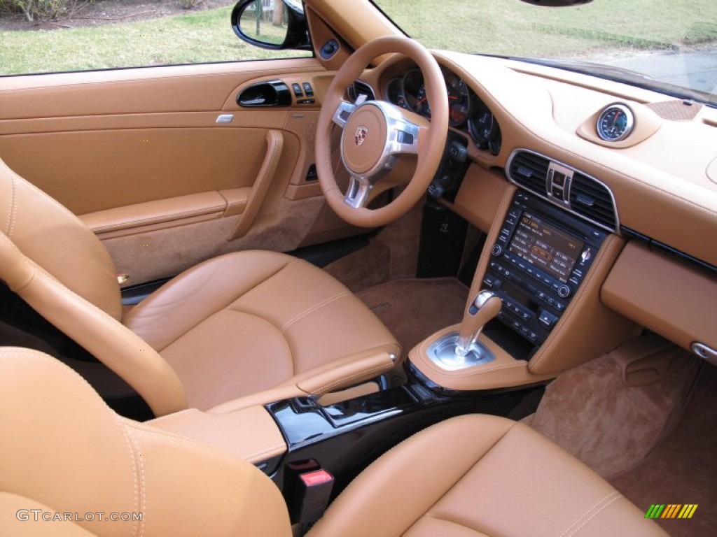 Natural Brown Interior 2011 Porsche 911 Carrera GTS Cabriolet Photo #79495523