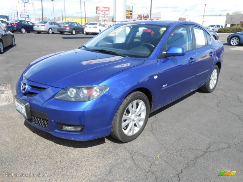 2007 MAZDA3 s Touring Hatchback - Aurora Blue Mica / Black photo #6