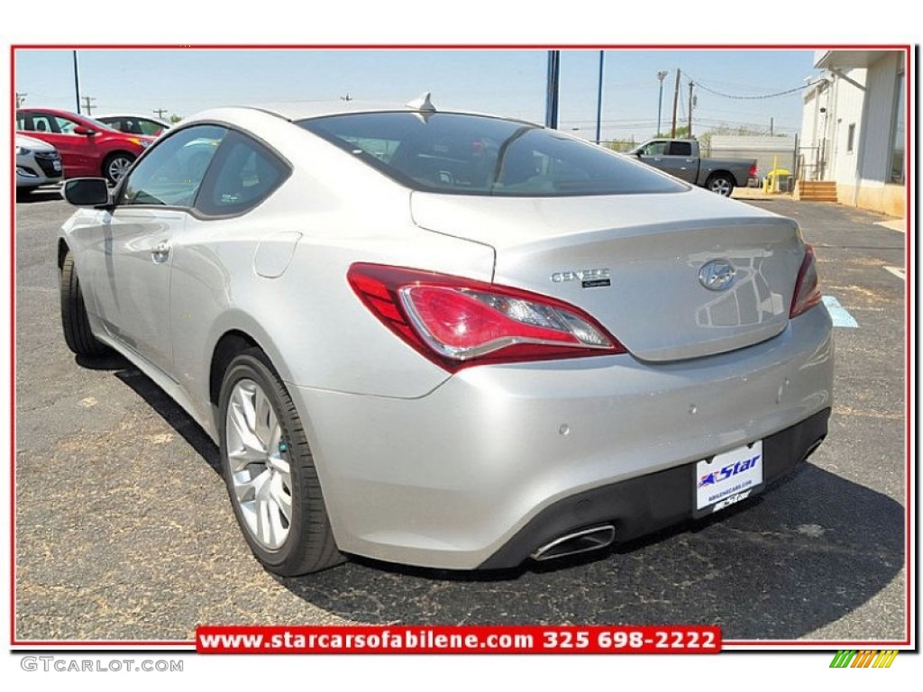 2013 Genesis Coupe 3.8 Grand Touring - Platinum Metallic / Black Leather photo #3