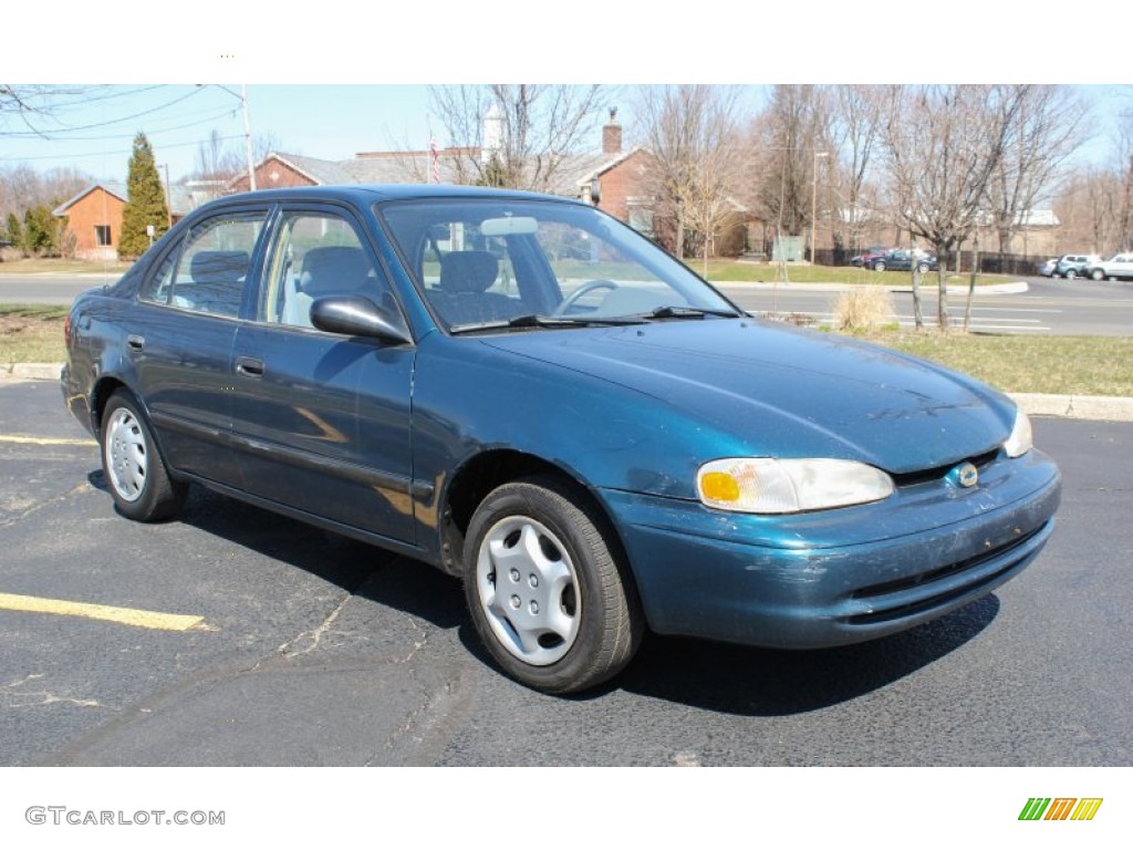2000 Prizm  - Dark Blue-Green Metallic / Dark Charcoal photo #8