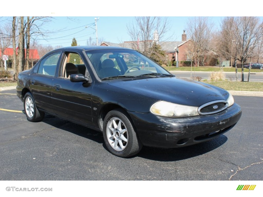 1999 Contour SE - Black / Medium Dark Prairie Tan photo #6