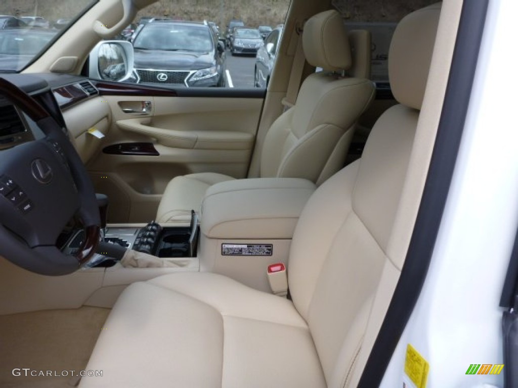 Parchment/Mahogany Accents Interior 2013 Lexus LX 570 Photo #79499285