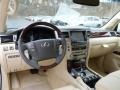 2013 Lexus LX Parchment/Mahogany Accents Interior Dashboard Photo