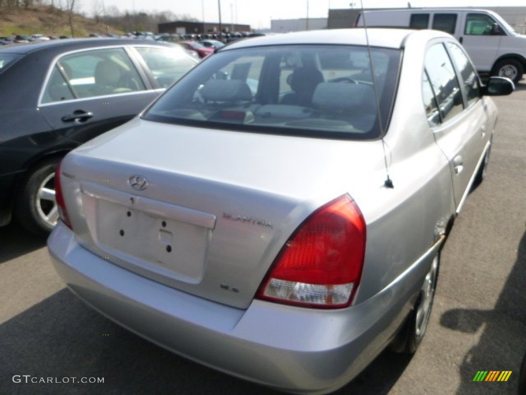 2002 Elantra GLS Sedan - Silver Pewter / Gray photo #2