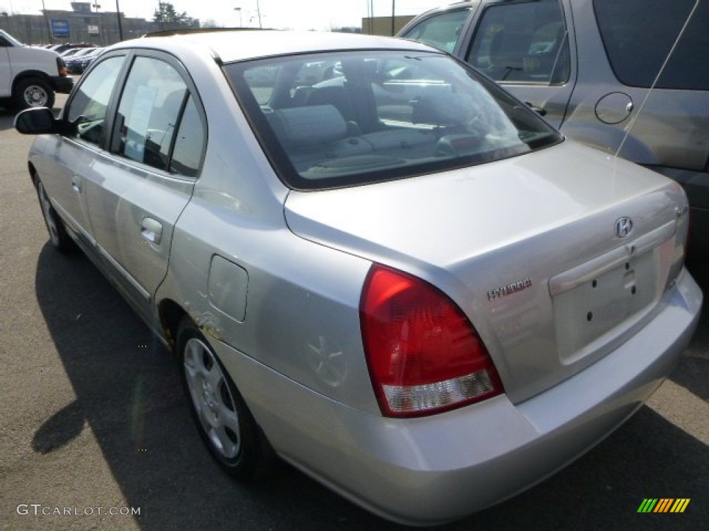 2002 Elantra GLS Sedan - Silver Pewter / Gray photo #3