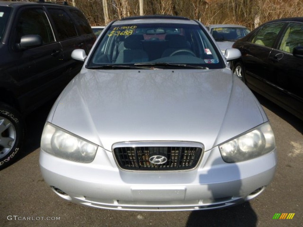 2002 Elantra GLS Sedan - Silver Pewter / Gray photo #5
