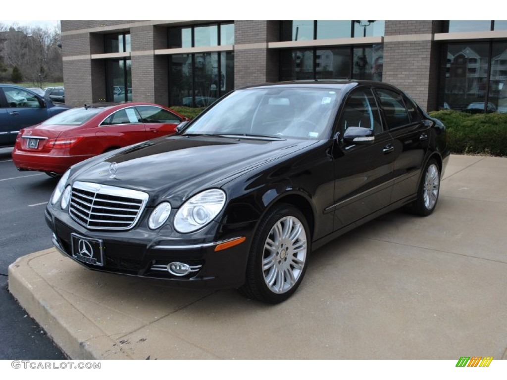 2008 E 550 4Matic Sedan - Black / Black photo #12