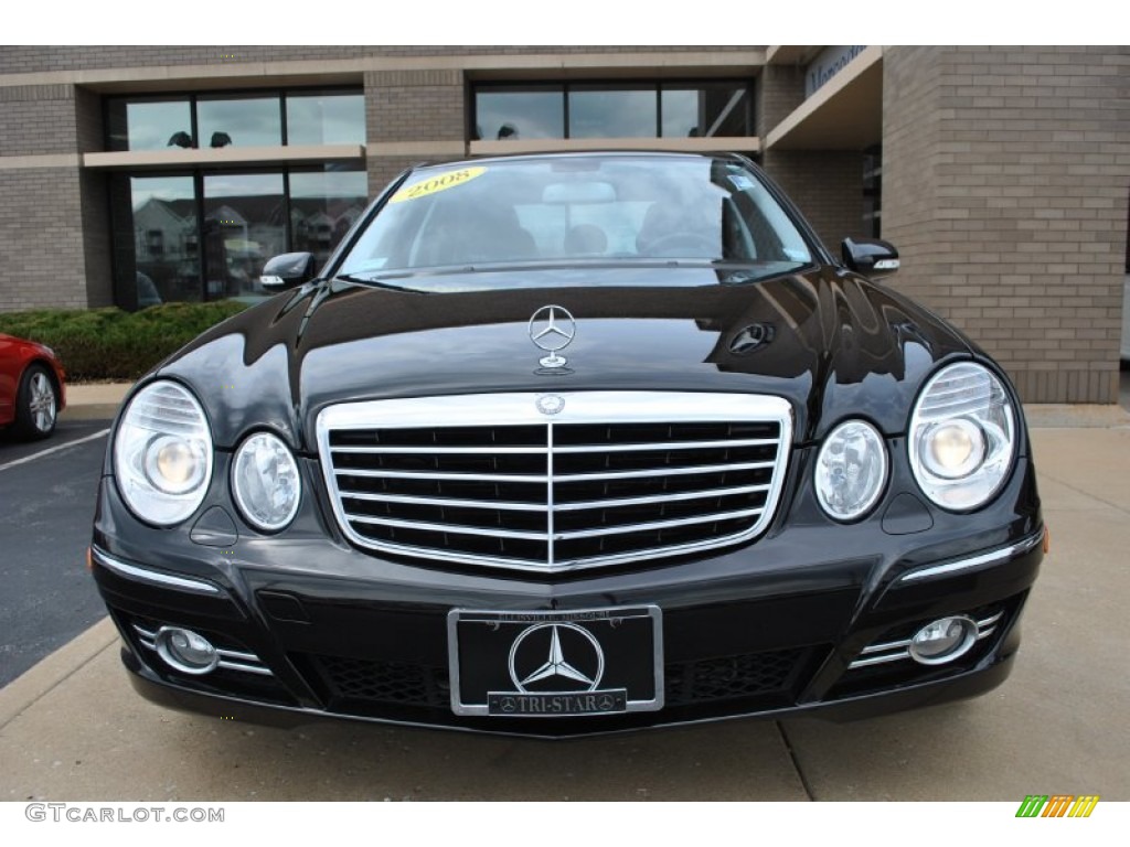 2008 E 550 4Matic Sedan - Black / Black photo #18