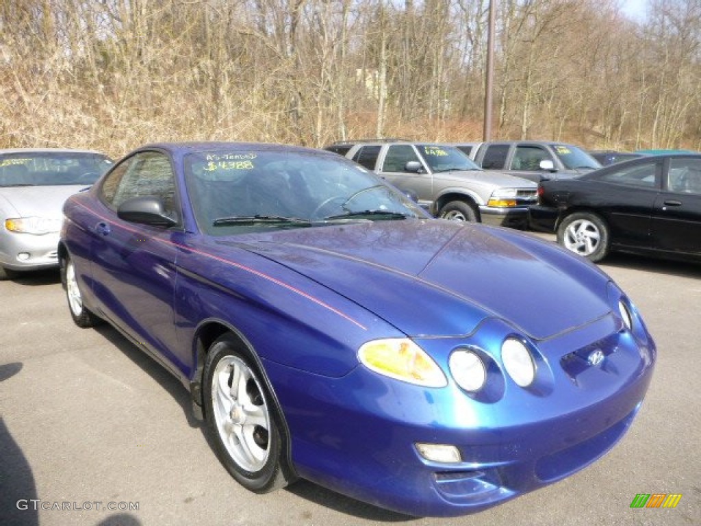 2001 Tiburon  - Cobalt Blue / Black/Gray photo #1