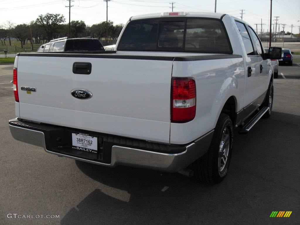2006 F150 XLT SuperCrew - Oxford White / Tan photo #5