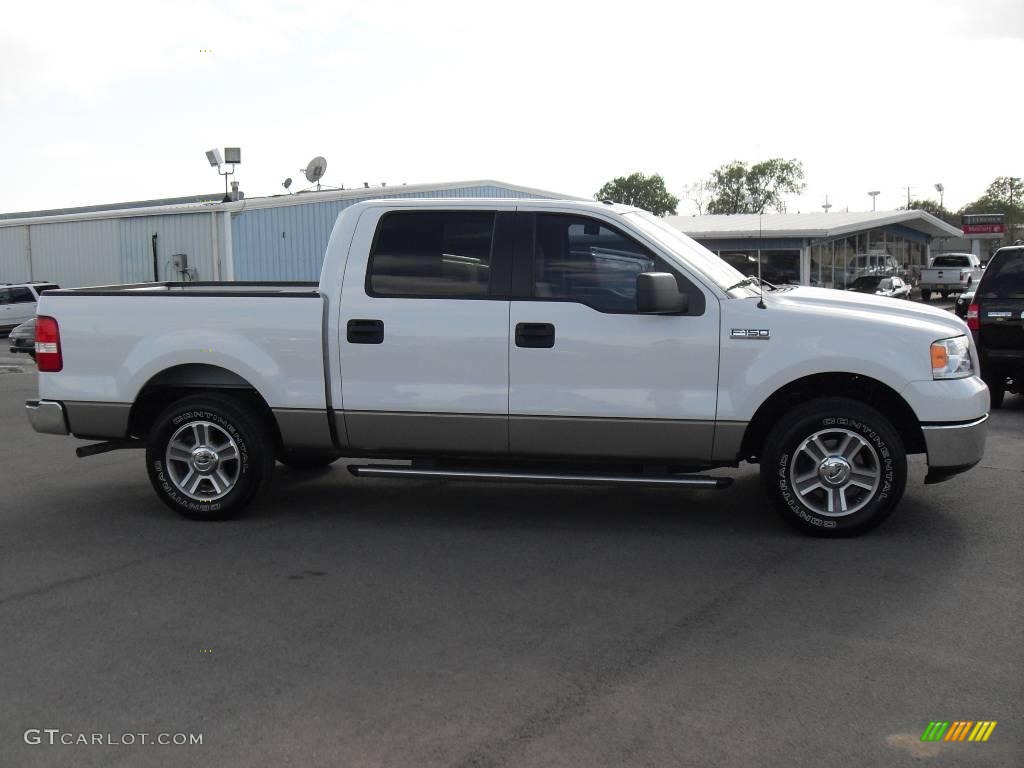 2006 F150 XLT SuperCrew - Oxford White / Tan photo #6