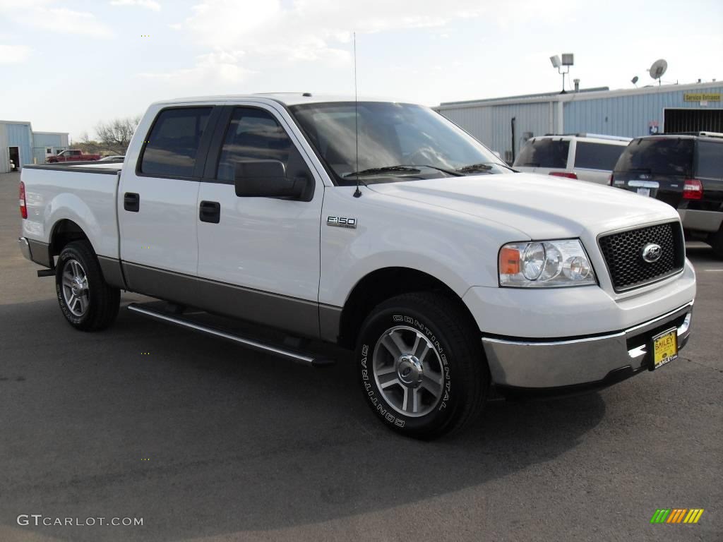 2006 F150 XLT SuperCrew - Oxford White / Tan photo #7