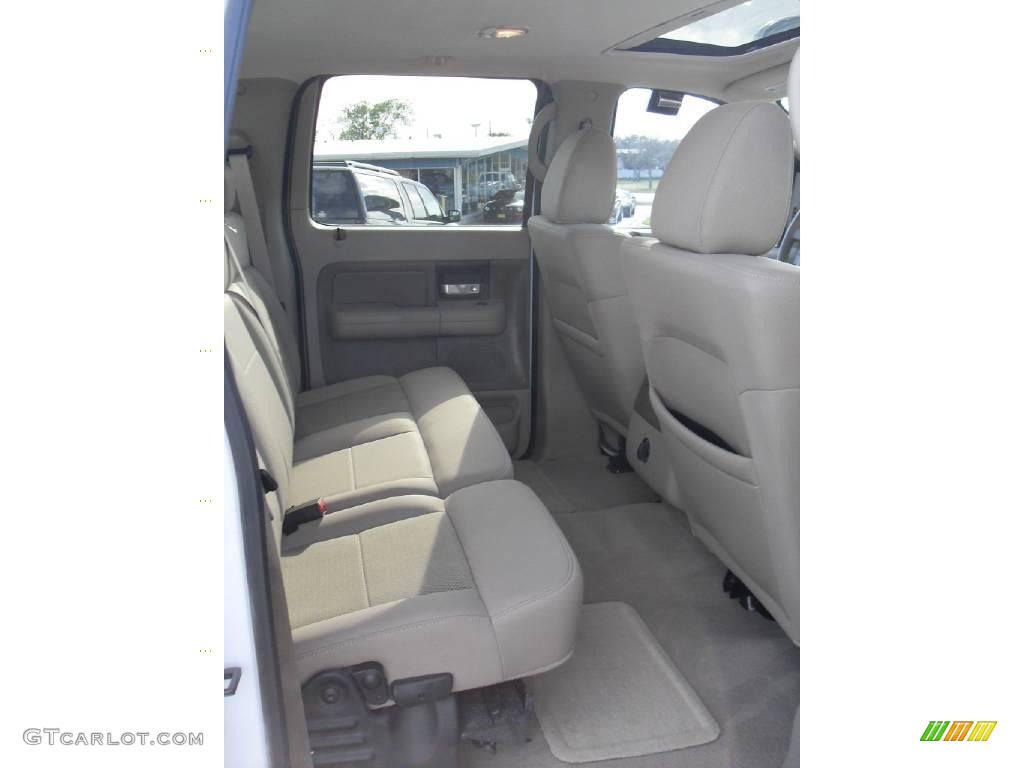 2006 F150 XLT SuperCrew - Oxford White / Tan photo #8