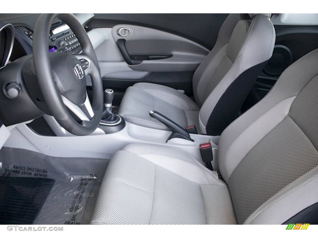 Gray Fabric Interior 2011 Honda CR-Z Sport Hybrid Photo #79502919