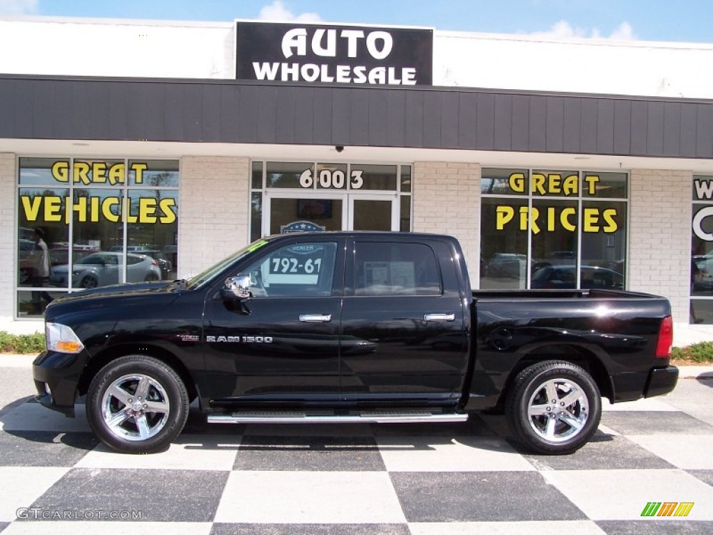 2012 Ram 1500 Express Crew Cab - Black / Dark Slate Gray/Medium Graystone photo #1