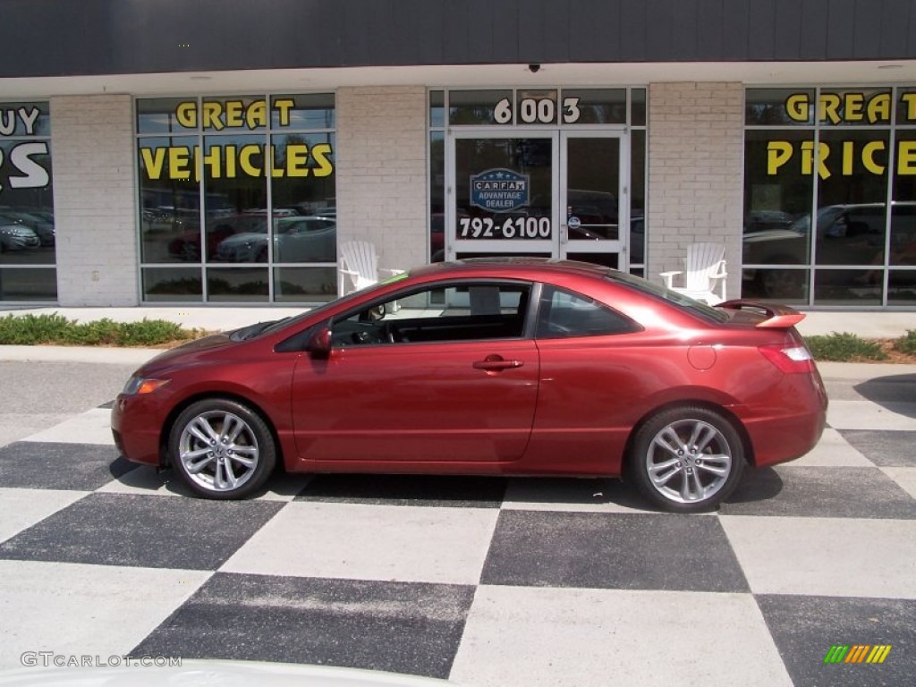 2008 Civic Si Coupe - Tango Red Pearl / Black photo #1