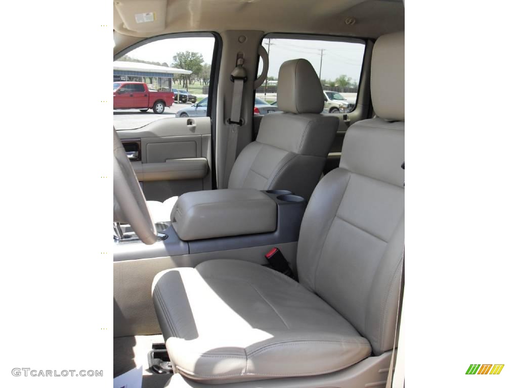 2006 F150 Lariat SuperCrew - Smokestone Metallic / Tan photo #12