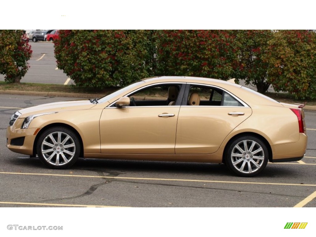 Summer Gold Metallic 2013 Cadillac ATS 2.5L Luxury Exterior Photo #79505219