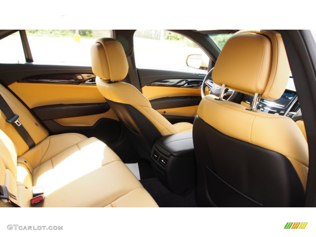 Caramel/Jet Black Accents Interior 2013 Cadillac ATS 2.5L Luxury Photo #79505330