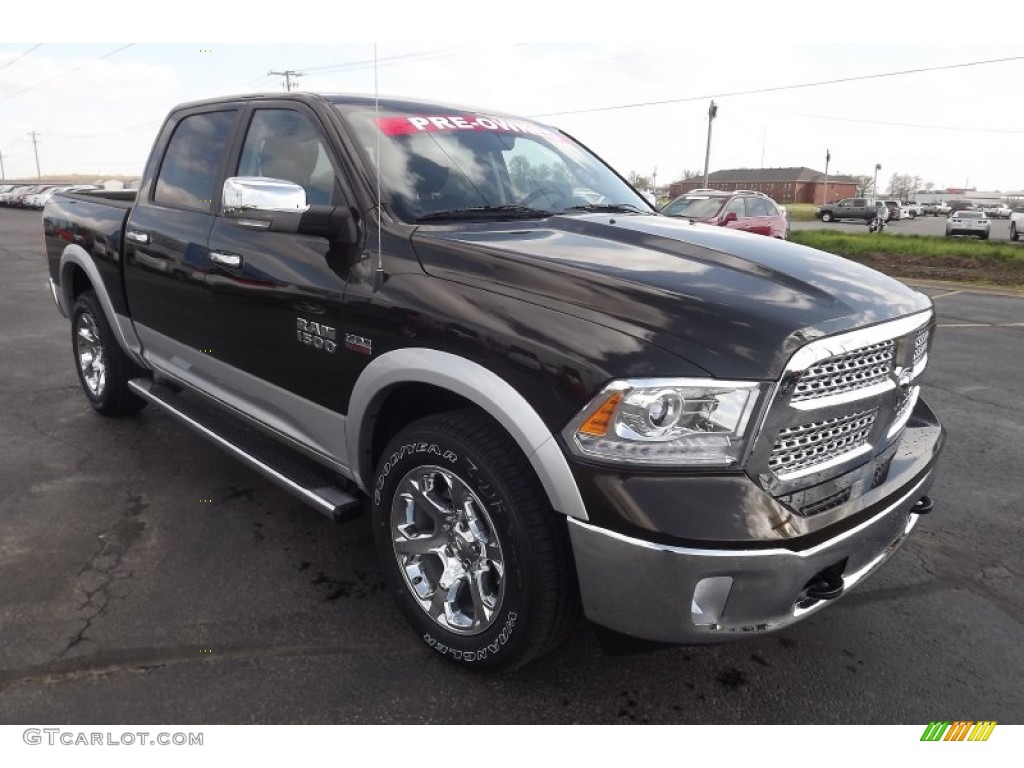 Western Brown Pearl 2013 Ram 1500 Laramie Crew Cab 4x4 Exterior Photo #79506014