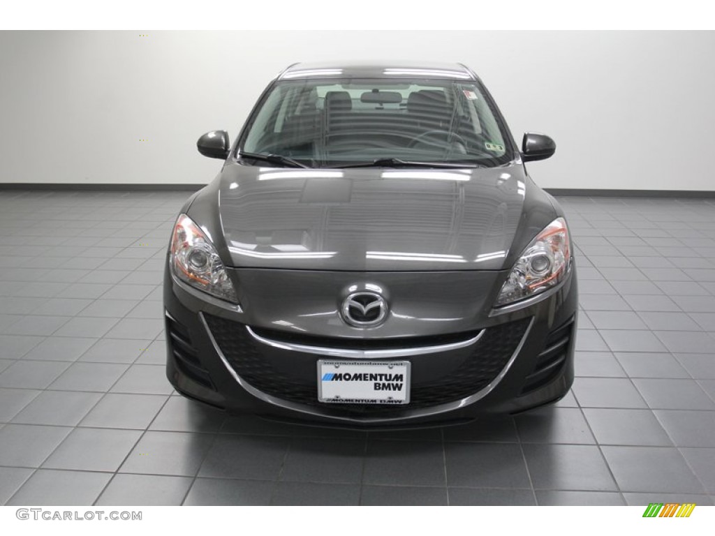 2010 MAZDA3 i Sport 4 Door - Metropolitan Gray Mica / Black photo #6