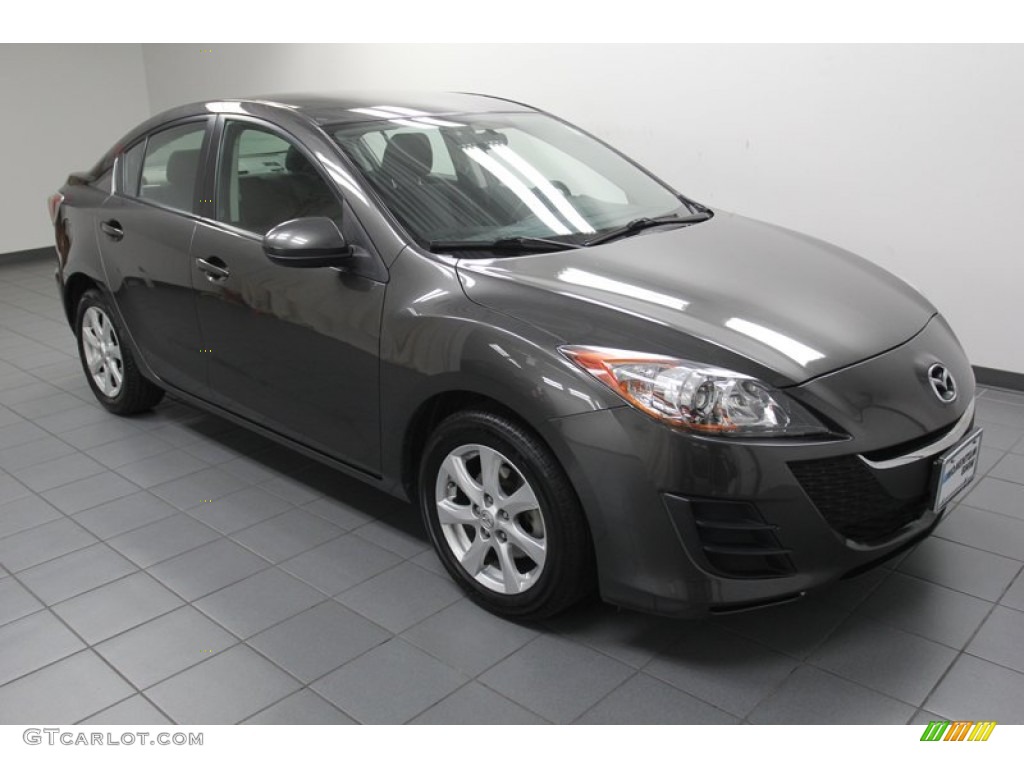 2010 MAZDA3 i Sport 4 Door - Metropolitan Gray Mica / Black photo #8