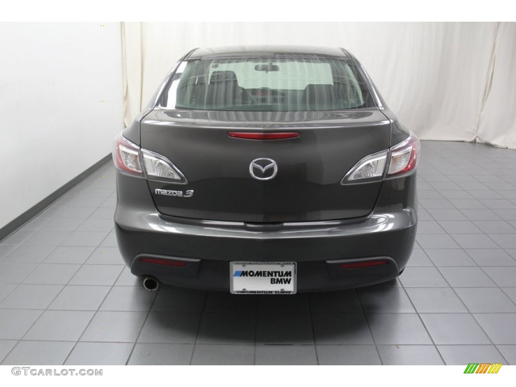 2010 MAZDA3 i Sport 4 Door - Metropolitan Gray Mica / Black photo #12