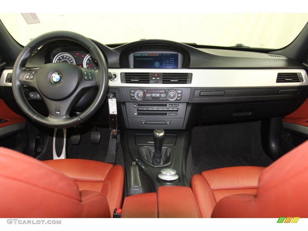 2008 BMW M3 Sedan Fox Red Dashboard Photo #79507088