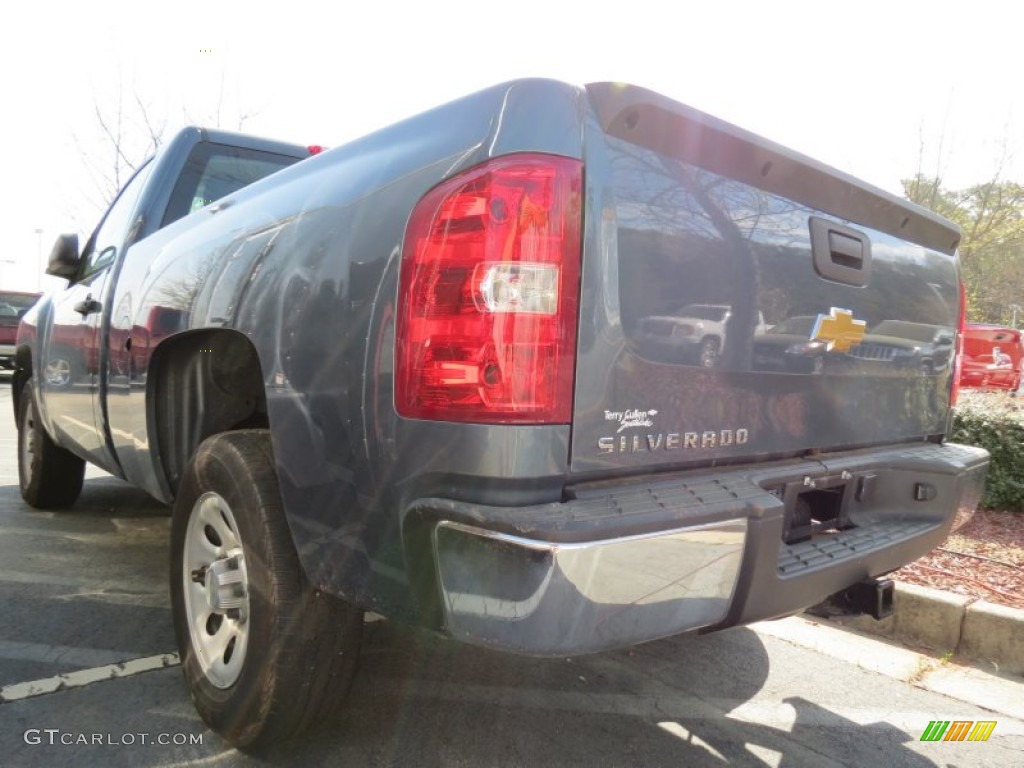 2012 Silverado 1500 Work Truck Regular Cab - Blue Granite Metallic / Dark Titanium photo #2