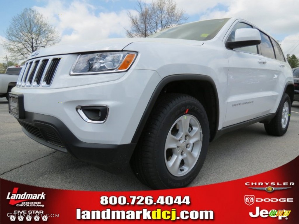 2014 Grand Cherokee Laredo 4x4 - Bright White / New Zealand Black/Light Frost photo #1