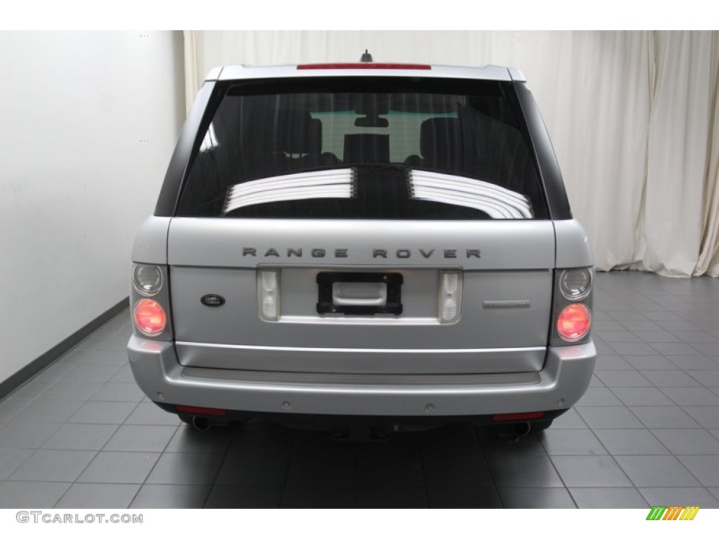 2007 Range Rover Supercharged - Zermatt Silver Metallic / Jet Black photo #12
