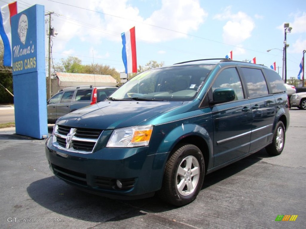 2009 Grand Caravan SXT - Melbourne Green Pearl / Medium Slate Gray/Light Shale photo #4