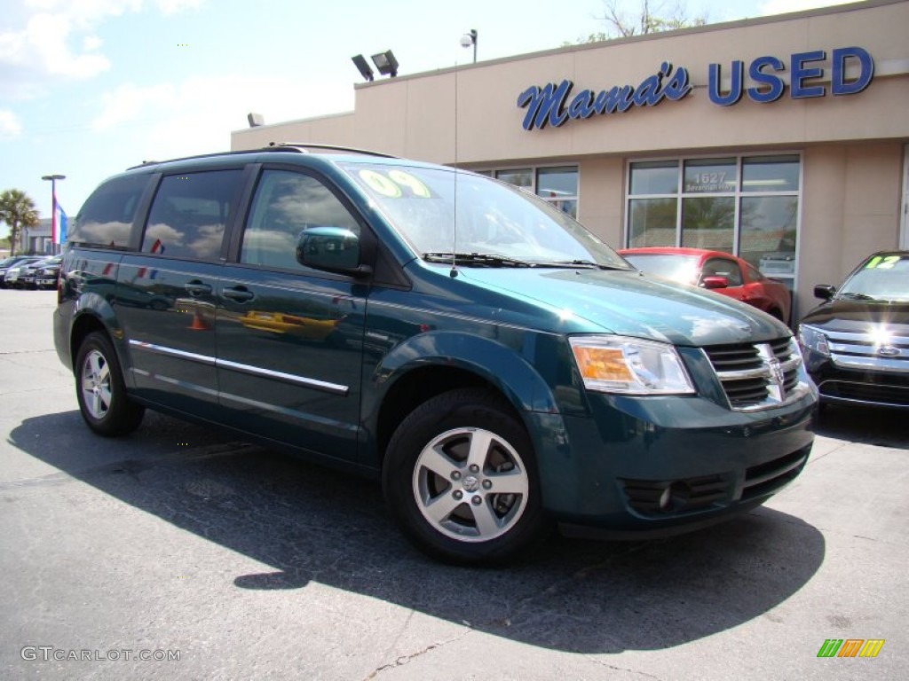 2009 Grand Caravan SXT - Melbourne Green Pearl / Medium Slate Gray/Light Shale photo #25