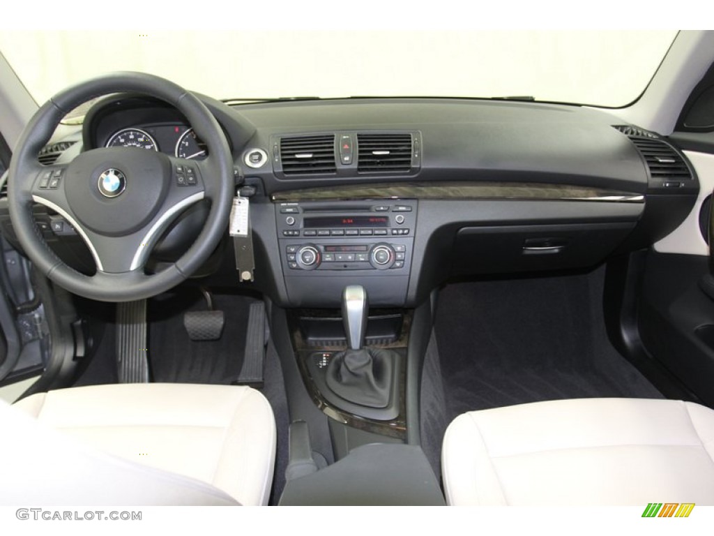 2012 BMW 1 Series 128i Coupe Savanna Beige Dashboard Photo #79510085