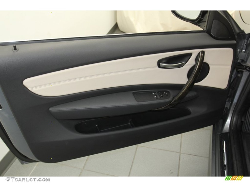 2012 BMW 1 Series 128i Coupe Savanna Beige Door Panel Photo #79510183