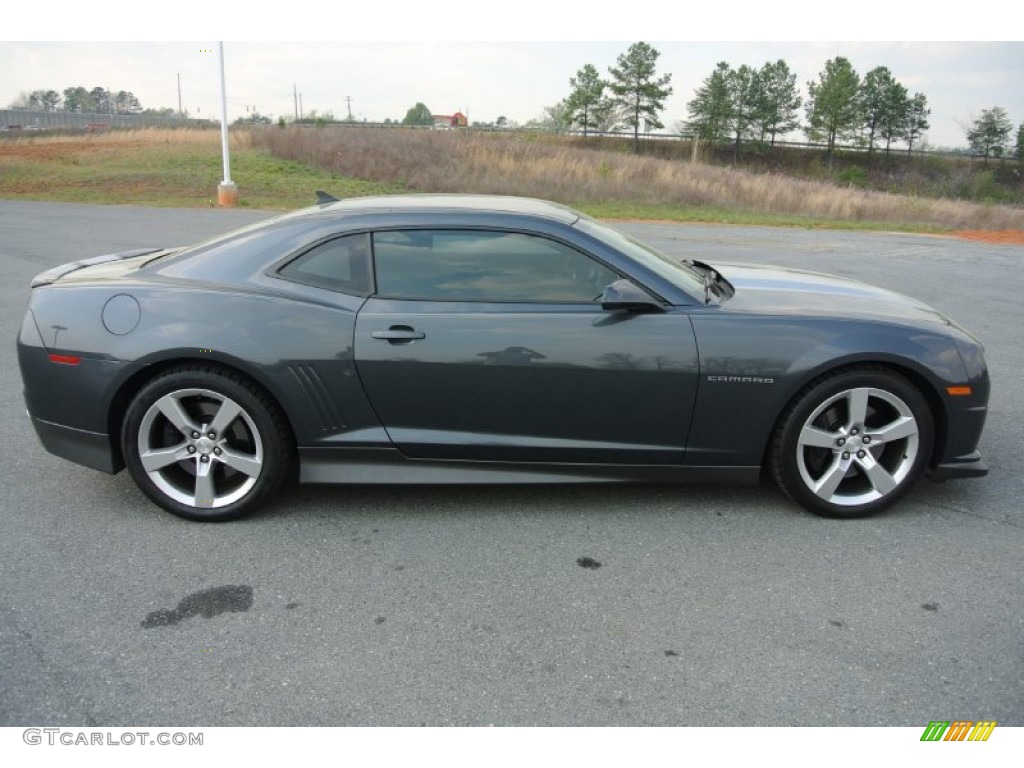 2011 Camaro SS Coupe - Cyber Gray Metallic / Black photo #6