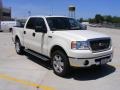 2007 White Sand Tri-Coat Ford F150 Lariat SuperCrew 4x4  photo #4